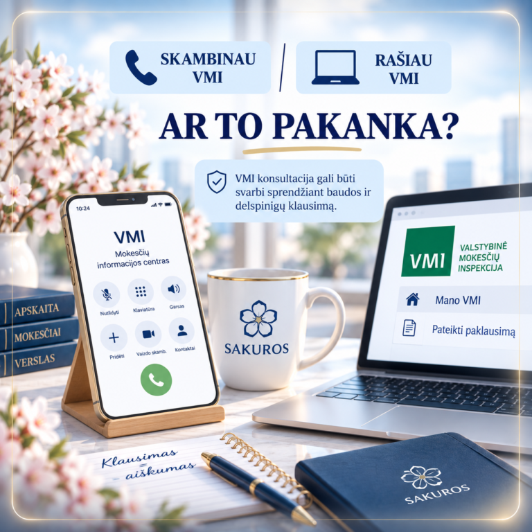 5 svarbūs faktai apie VMI konsultaciją telefonu